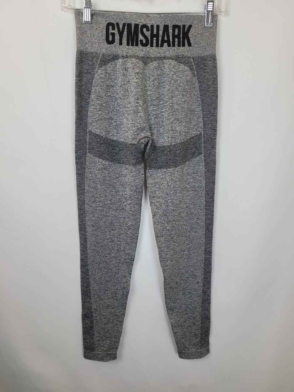 Gymshark Flex Seamless Athleisure Leggings Womens High Waist Gray Marled Sz XS